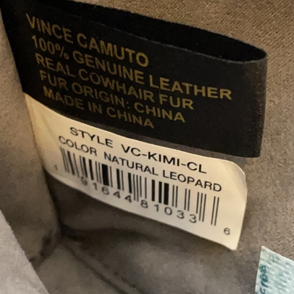 Vince Camuto Kimi clutch leather purse leopard - Picture 9 of 16